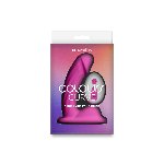 Ділдо з вібрацією NS Novelties Colours - Curve - Vibrating - 5" Dildo - Pink - мініатюра 3