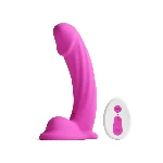 Ділдо з вібрацією NS Novelties Colours - Curve - Vibrating - 6" Dildo - Pink - мініатюра 1
