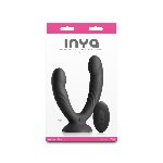 Подвійний ділдо з вібрацією NS Novelties INYA - Duet - Black - мініатюра 3