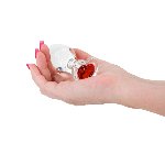 Скляна анальна пробка NS Novelties Crystal - Desires - Red Heart - Medium - мініатюра 2