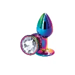 Анальна пробка NS Novelties Rear Assets - Multicolor - Small - Clear - мініатюра 1