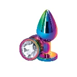 Анальна пробка NS Novelties Rear Assets - Multicolor - Medium - Clear - мініатюра 1