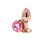 Анальна пробка NS Novelties Rear Assets - Rose Gold - Small - Pink - мініатюра 1