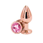 Анальна пробка NS Novelties Rear Assets - Rose Gold - Medium - Pink - мініатюра 1