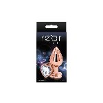 Анальна пробка NS Novelties Rear Assets - Rose Gold Heart - Medium - Clear - мініатюра 2