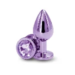 Анальна пробка NS Novelties Rear Assets - Medium - Purple - мініатюра 1