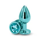 Анальна пробка NS Novelties Rear Assets - Medium - Teal - мініатюра 1