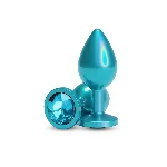 Анальна пробка NS Novelties Rear Assets - Iridescent Teal - Medium - Teal - мініатюра 1