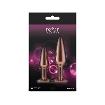 Набір анальних пробок NS Novelties Rear Assets - Tapered Trainer Kit - Rose Gold - Pink - мініатюра 4