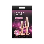 Набір анальних пробок NS Novelties Rear Assets - Tapered Trainer Kit - Rose Gold - Pink - мініатюра 3