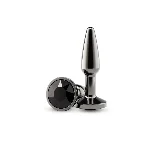Анальна пробка NS Novelties Rear Assets - Tapered - Small - Gunmetal - Black - мініатюра 1