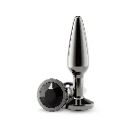 Анальна пробка NS Novelties Rear Assets - Tapered - Medium - Gunmetal - Black - мініатюра 1