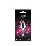 Анальна пробка NS Novelties Rear Assets - Silver - Small - Pink Gem - мініатюра 4