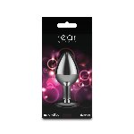 Анальна пробка NS Novelties Rear Assets - Silver - Medium - Pink Gem - мініатюра 4