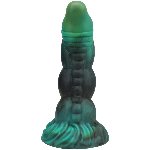Фентезійний фалоімітатор Doc Johnson Vac-U-Lock x Fantasy Fuckers Green Serpent - мініатюра 4