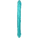 Фалоімітатор двосторонній Doc Johnson Crystal Jellies Double Dong - мініатюра 1