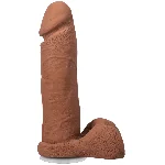 Фалоімітатор Doc Johnson The Realistic Cock ULTRASKYN - 8 Inch with Balls Caramel - мініатюра 1