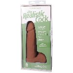 Фалоімітатор Doc Johnson The Realistic Cock ULTRASKYN - 8 Inch with Balls Caramel - мініатюра 9