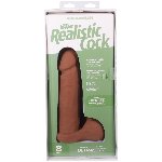 Фалоімітатор Doc Johnson The Realistic Cock ULTRASKYN - 8 Inch with Balls Caramel - мініатюра 10