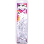 Фентезійний фалоімітатор Doc Johnson Crystal Jellies - Invader Dong 8.5 Inch - Clear - мініатюра 5