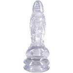 Фентезійний фалоімітатор Doc Johnson Crystal Jellies - Invader Dong 8.5 Inch - Clear - мініатюра 4