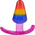 Набір анальних пробок Doc Johnson Crystal Jellies - Anal Trainer Set - Rainbow - мініатюра 4