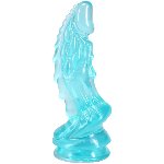 Фентезійний фалоімітатор Doc Johnson Crystal Jellies - Invader Dong 8.5 Inch - Teal - мініатюра 2