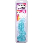 Фентезійний фалоімітатор Doc Johnson Crystal Jellies - Invader Dong 8.5 Inch - Teal - мініатюра 5