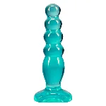 Дилдо Doc Johnson Crystal Jellies - Anal Delight - 5 Inch - Teal - мініатюра 1