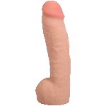 Фалоімітатор Doc Johnson The Realistic Cock ULTRASKYN - 12 Inch Hung with Balls Vanilla - мініатюра 2