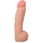 Фалоімітатор Doc Johnson The Realistic Cock ULTRASKYN - 12 Inch Hung with Balls Vanilla - мініатюра 1