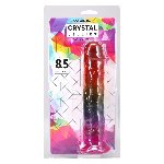 Фалоімітатор Doc Johnson Crystal Jellies - 8.5 Inch Сlassic Dong - Rainbow - мініатюра 5