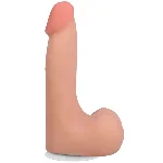 Фалоімітатор Doc Johnson The Realistic Cock ULTRASKYN - 7 Inch with Balls Vanilla - мініатюра 1