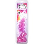 Фентезійний фалоімітатор Doc Johnson Crystal Jellies - Invader Dong 8.5 Inch - Purple - мініатюра 5