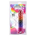 Фалоімітатор Doc Johnson Crystal Jellies - 7.5 Inch Dong - Rainbow - мініатюра 5