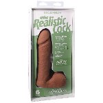 Фалоімітатор Doc Johnson The Realistic Cock ULTRASKYN - 6 Inch with Balls Caramel - мініатюра 8