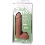 Фалоімітатор Doc Johnson The Realistic Cock ULTRASKYN - 6 Inch with Balls Caramel - мініатюра 9