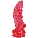Фентезійний фалоімітатор Doc Johnson Crystal Jellies - Invader Dong 8.5 Inch - Pink - мініатюра 2