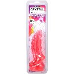 Фентезійний фалоімітатор Doc Johnson Crystal Jellies - Invader Dong 8.5 Inch - Pink - мініатюра 5