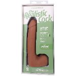 Фалоімітатор Doc Johnson The Realistic Cock ULTRASKYN - 9 Inch with Balls Caramel - мініатюра 9