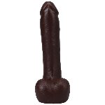 Фалоімітатор Doc Johnson The Realistic Cock ULTRASKYN - 9 Inch with Balls Chocolate - мініатюра 4