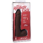 Фалоімітатор Doc Johnson The Realistic Cock ULTRASKYN - 9 Inch with Balls Chocolate - мініатюра 8