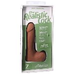Фалоімітатор Doc Johnson The Realistic Cock ULTRASKYN - 7 Inch with Balls Caramel - мініатюра 8
