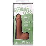 Фалоімітатор Doc Johnson The Realistic Cock ULTRASKYN - 7 Inch with Balls Caramel - мініатюра 10