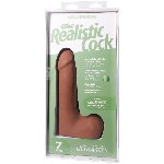 Фалоімітатор Doc Johnson The Realistic Cock ULTRASKYN - 7 Inch with Balls Caramel - мініатюра 9