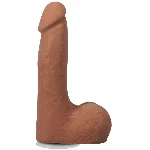 Фалоімітатор Doc Johnson The Realistic Cock ULTRASKYN - 7 Inch with Balls Caramel - мініатюра 1