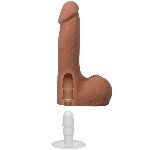 Фалоімітатор Doc Johnson The Realistic Cock ULTRASKYN - 7 Inch with Balls Caramel - мініатюра 6