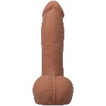 Фалоімітатор Doc Johnson The Realistic Cock ULTRASKYN - 7 Inch with Balls Caramel - мініатюра 4