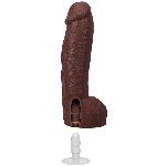 Фалоімітатор Doc Johnson The Realistic Cock ULTRASKYN - 12 Inch Hung with Balls Chocolate - мініатюра 6