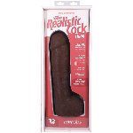 Фалоімітатор Doc Johnson The Realistic Cock ULTRASKYN - 12 Inch Hung with Balls Chocolate - мініатюра 9